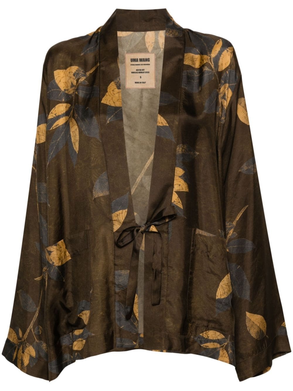 Jester motif-print kimono jacket - 1