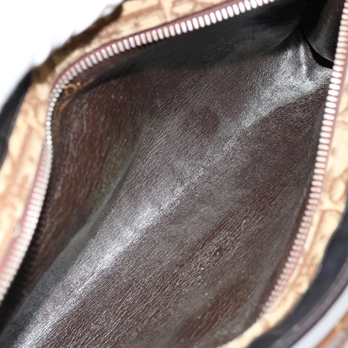 DIOR Trotter Canvas Hand Bag Canvas Brown - 11