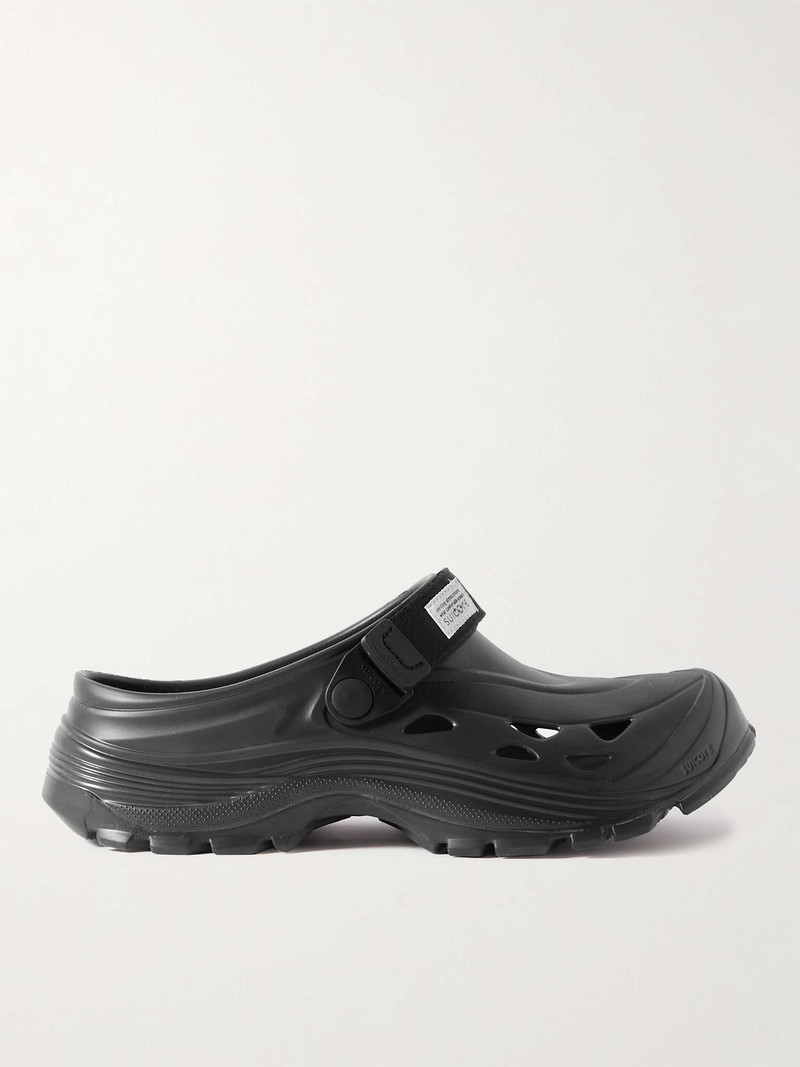 Mok Injection Webbing-Trimmed Rubber Mules 1