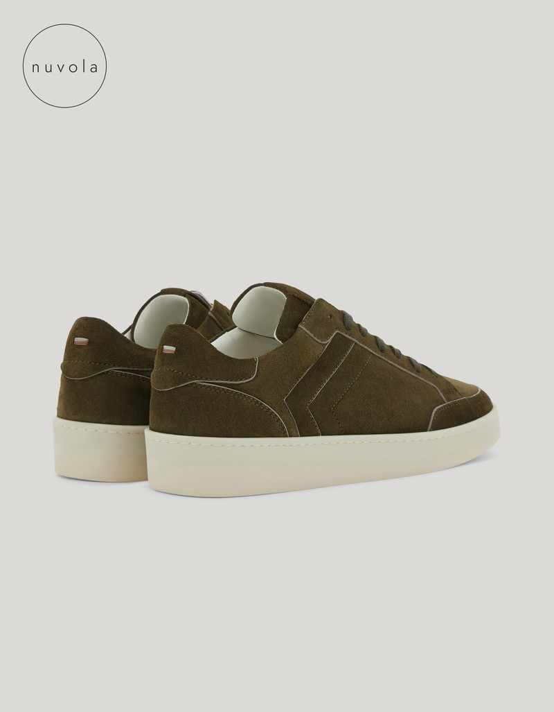 Canali CANALI NUVOLA GREEN SUEDE SNEAKERS outlook
