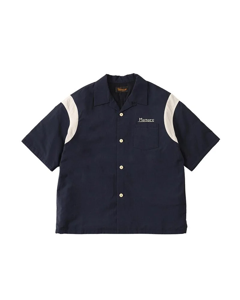 WALLIS DOWN SHIRT S/S NAVY - 1
