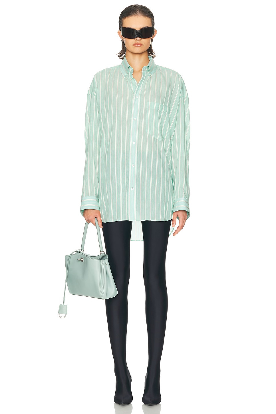 Long Sleeve Cocoon Shirt - 4