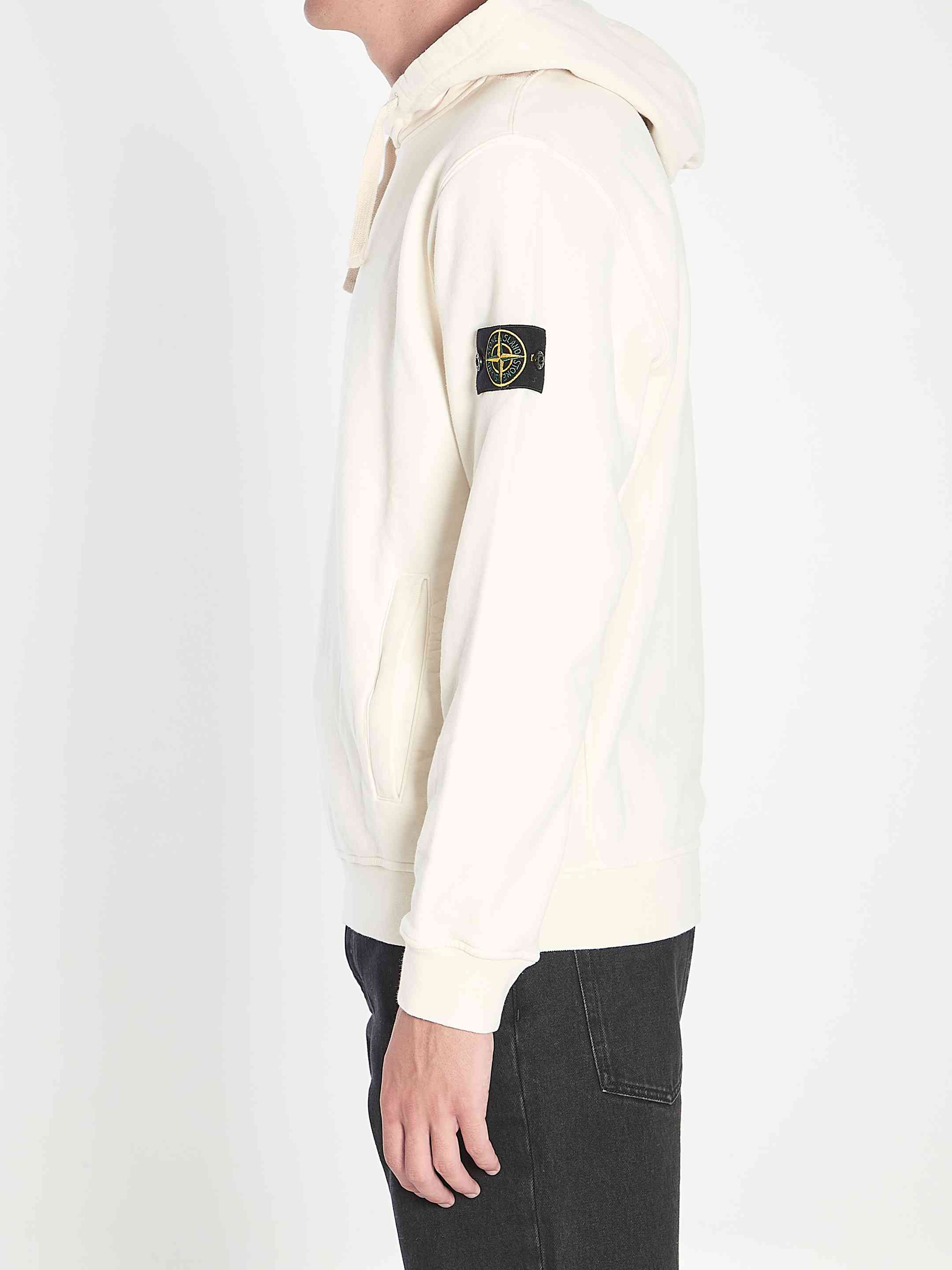 Stone Island Men Organic Cotton Hooded Sweatshirt - 3