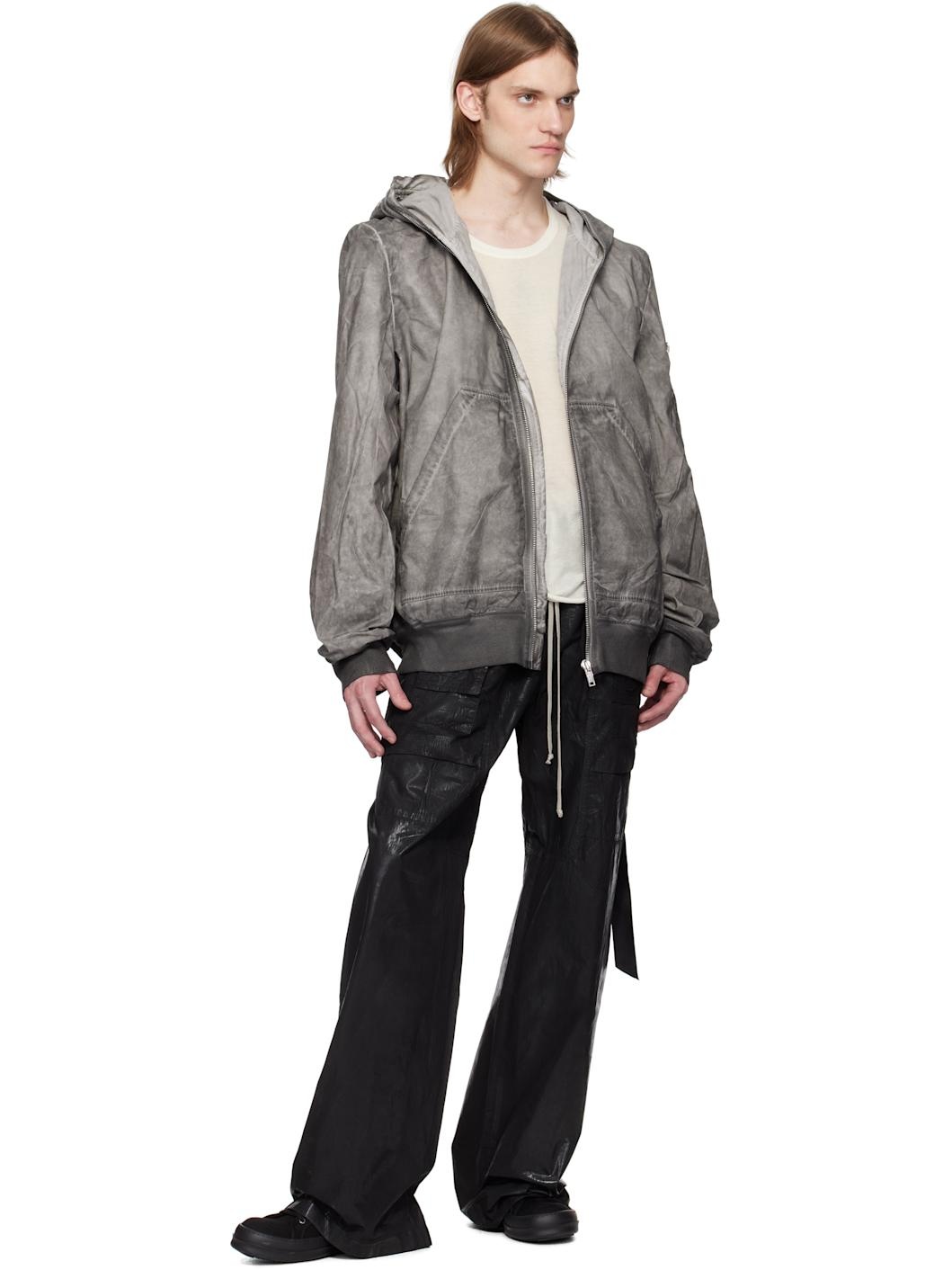 Black Hollywood Creatch Wide Drawstring Cargo Pants - 4