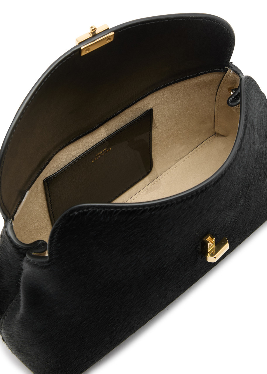 Toteme T-Lock Calf Hair Clutch - 4