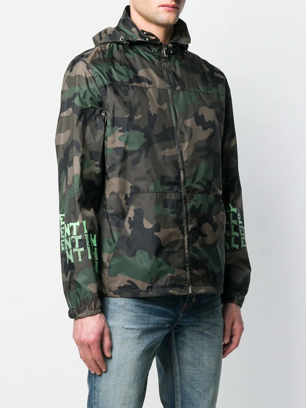 camouflage logo print jacket - 4