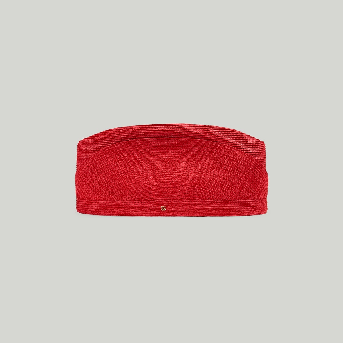Straw-effect pillbox hat - 2
