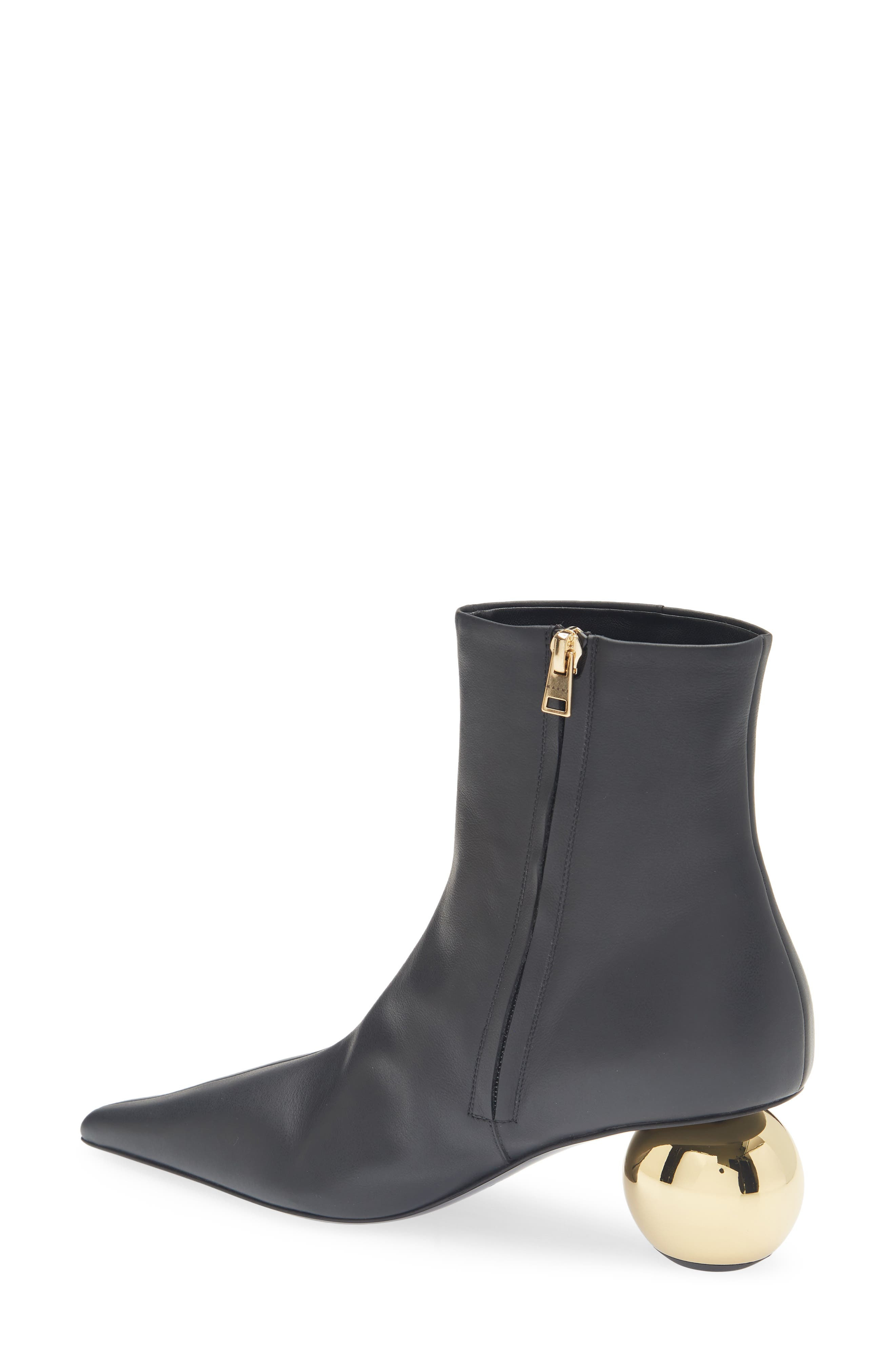 Marni Orb Pointed Toe Bootie in Black at Nordstrom - 2