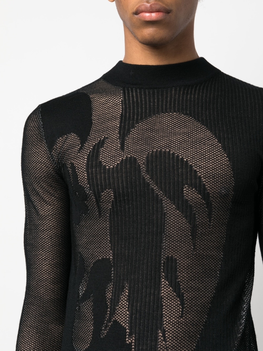 Phoenix sheer jacquard-knit jumper - 5