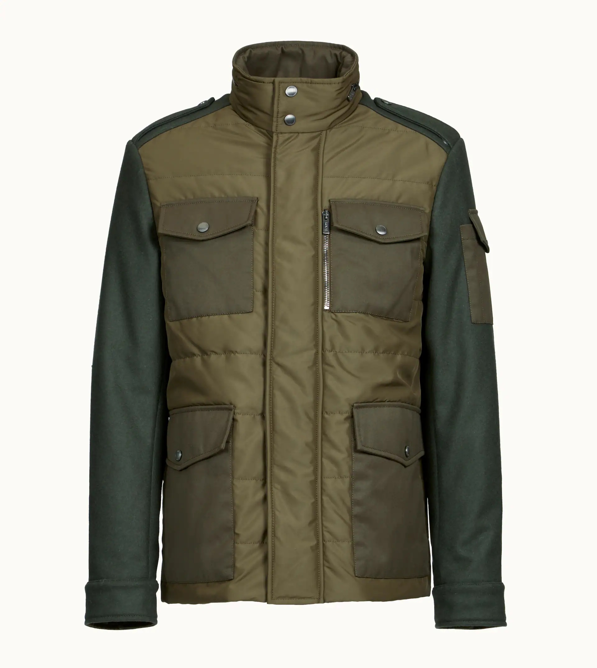 FIELD JACKET IN HIGH TECH FABRIC - GREEN - 1