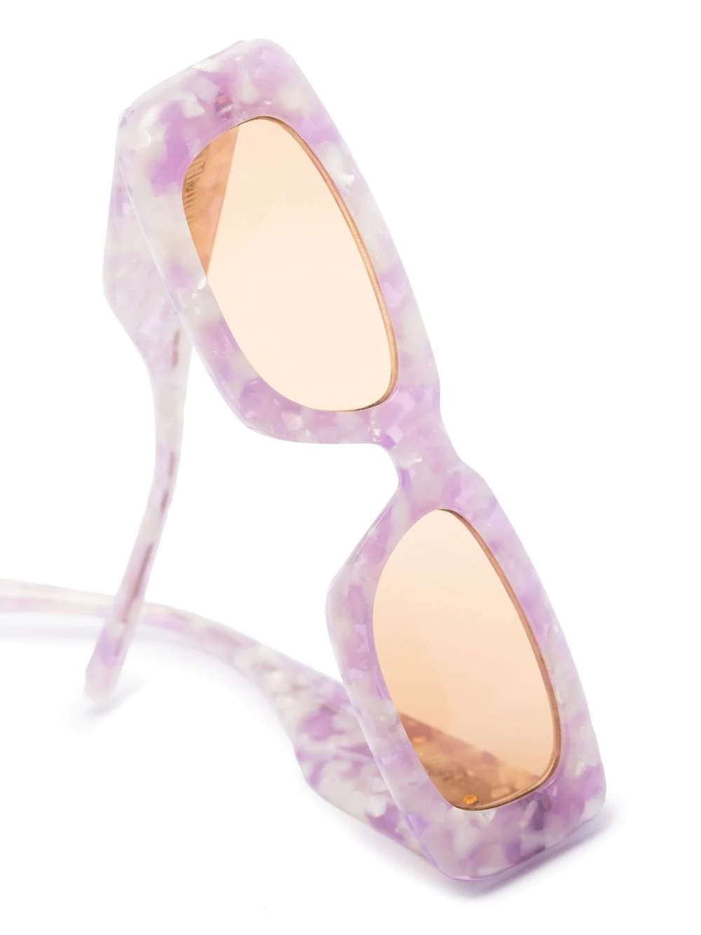 x The Attico Marfa marble-print sunglasses - 3