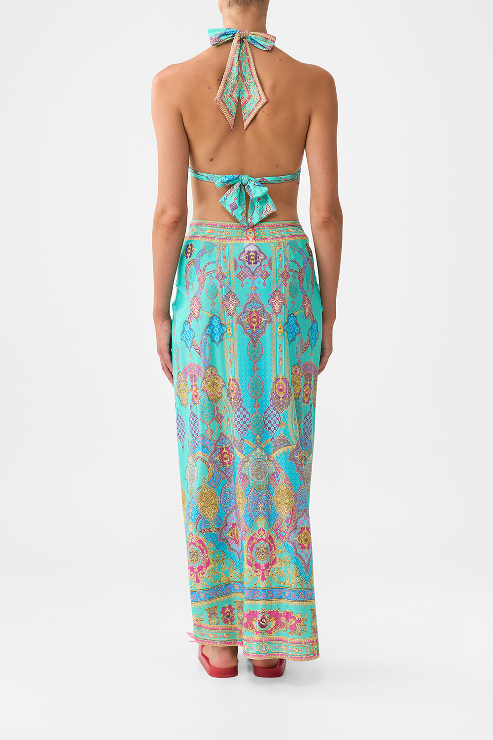 LAYERED MAXI SARONG WITH TIE FRONT THE CONCUBINES CORRIDOR - 3