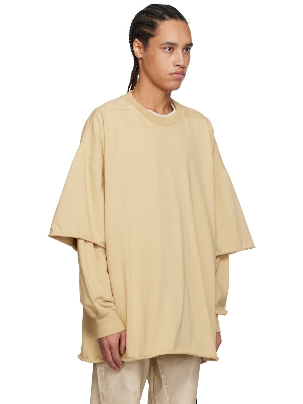 Beige Hollywood Tommy Hustler Sweat T-shirt - 2
