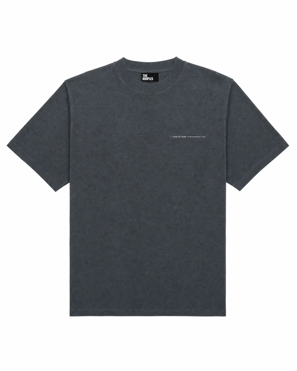 BLACK T-SHIRT WITH CAR SCREEN PRINT - 1