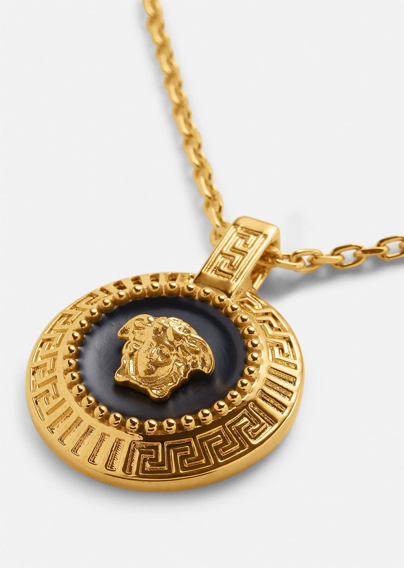 VERSACE Round Enamel Medusa Necklace outlook