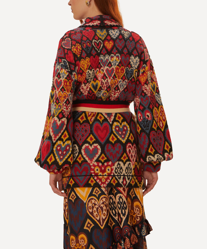 FARM RIO Hearts Ikat Knit Blazer outlook