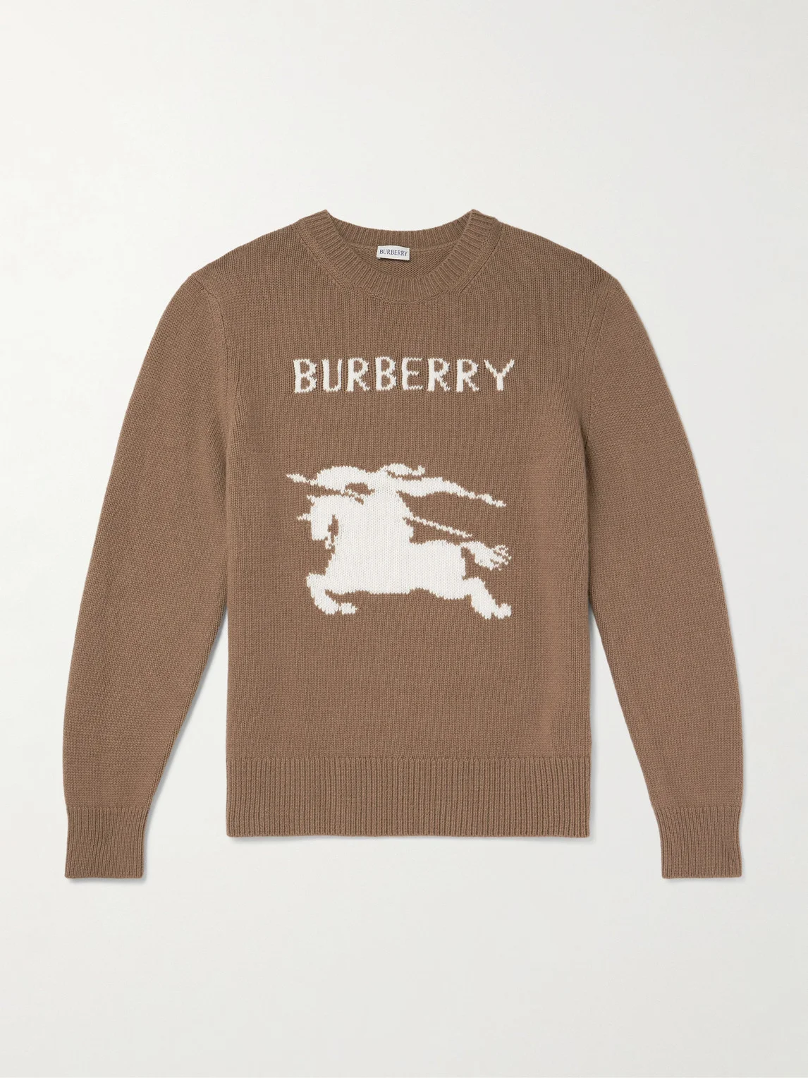Intarsia-Knit Wool and Cashmere-Blend Sweater - 1