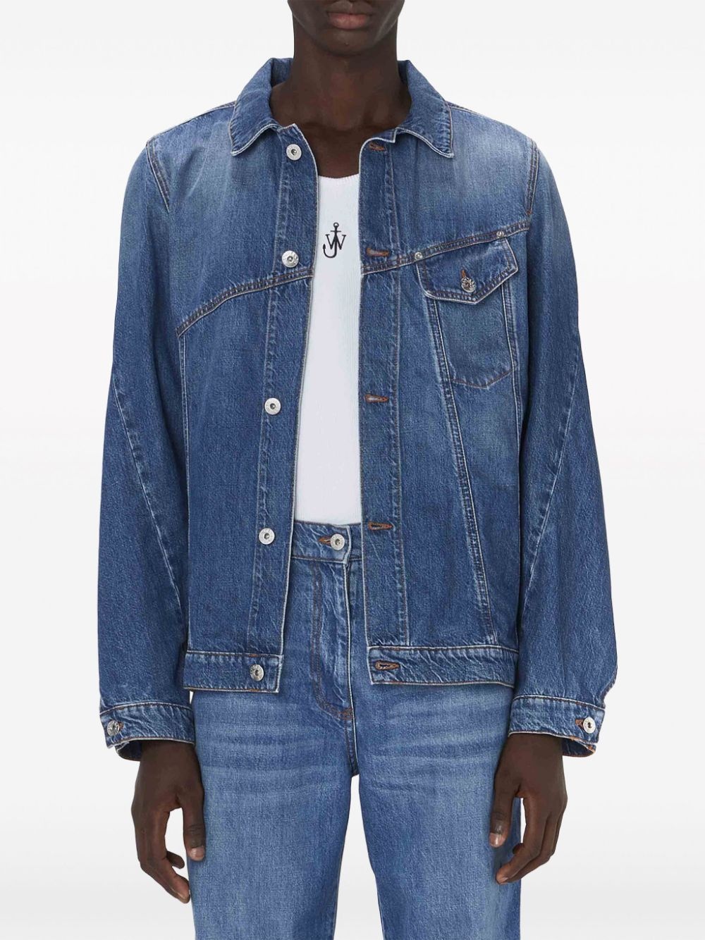 Twisted denim jacket - 3