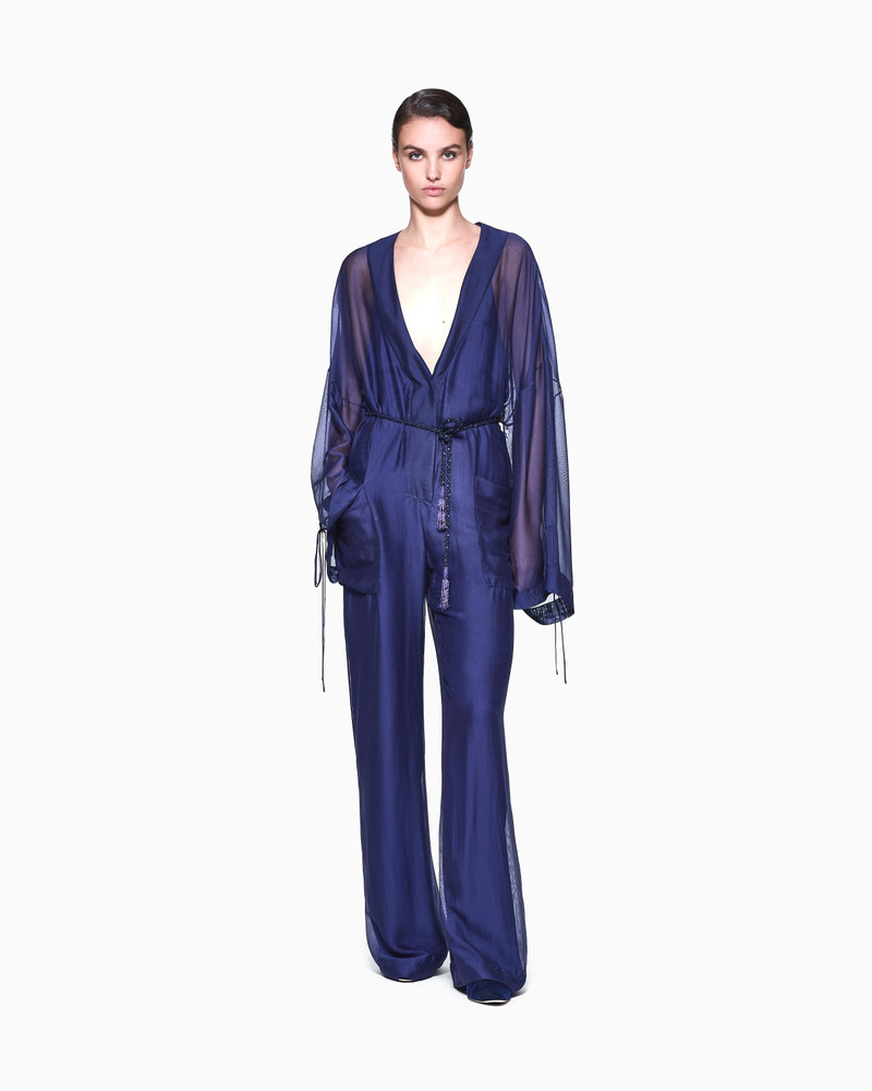 VISCOSE AND SILK GAUZE JUMPSUIT 2