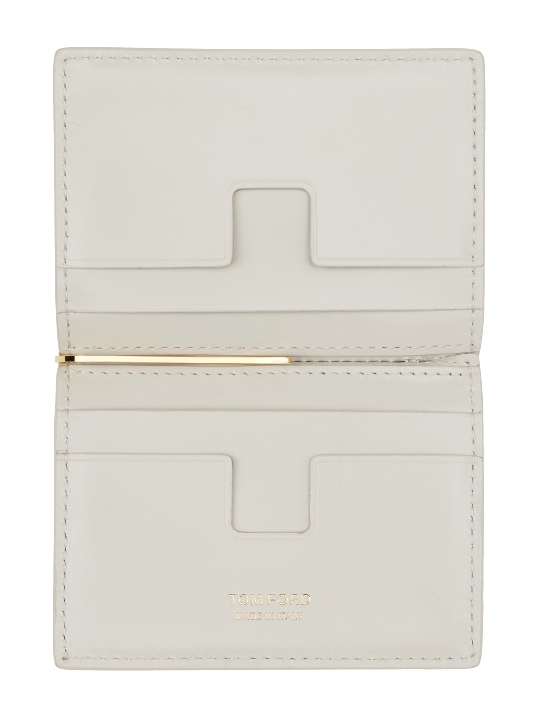 Off-White Croc-Embossed Card Holder - 3