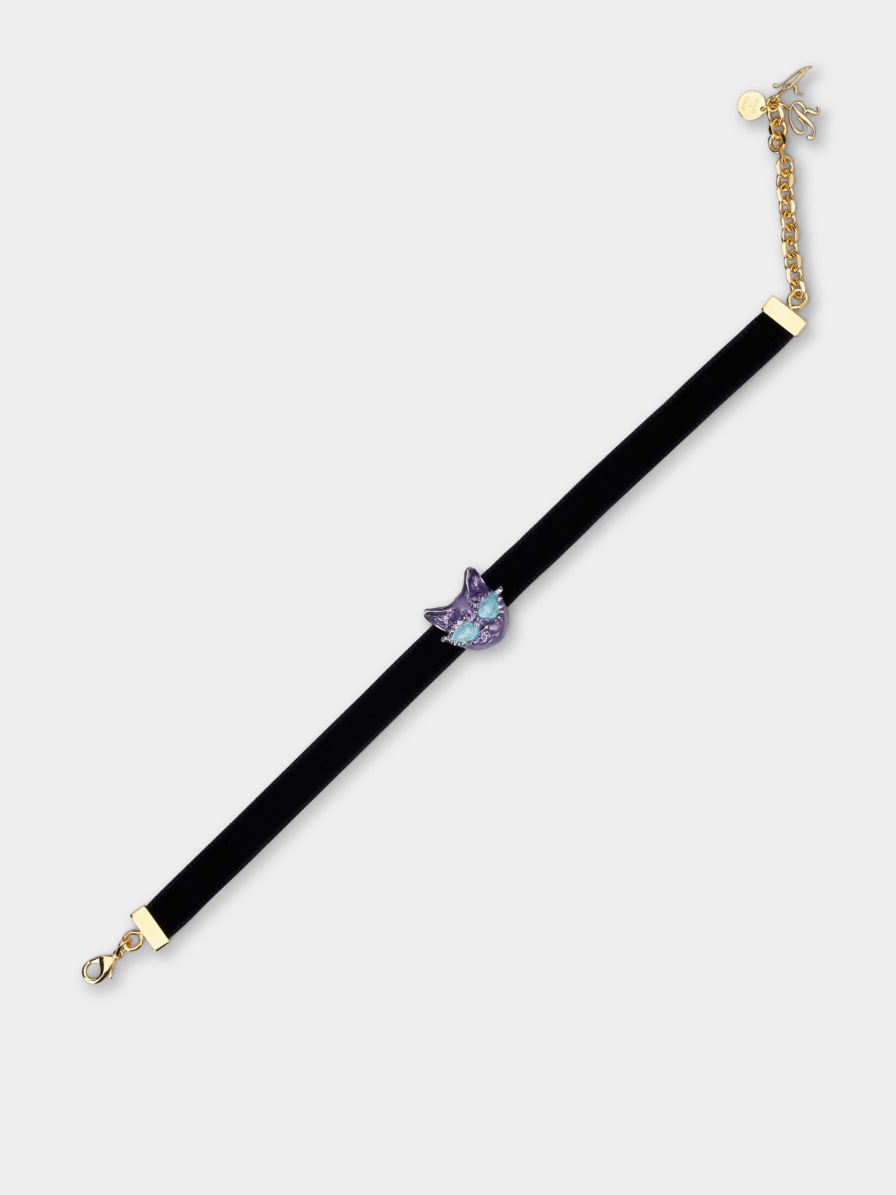 Psychedelicat Choker in Velvet - 2