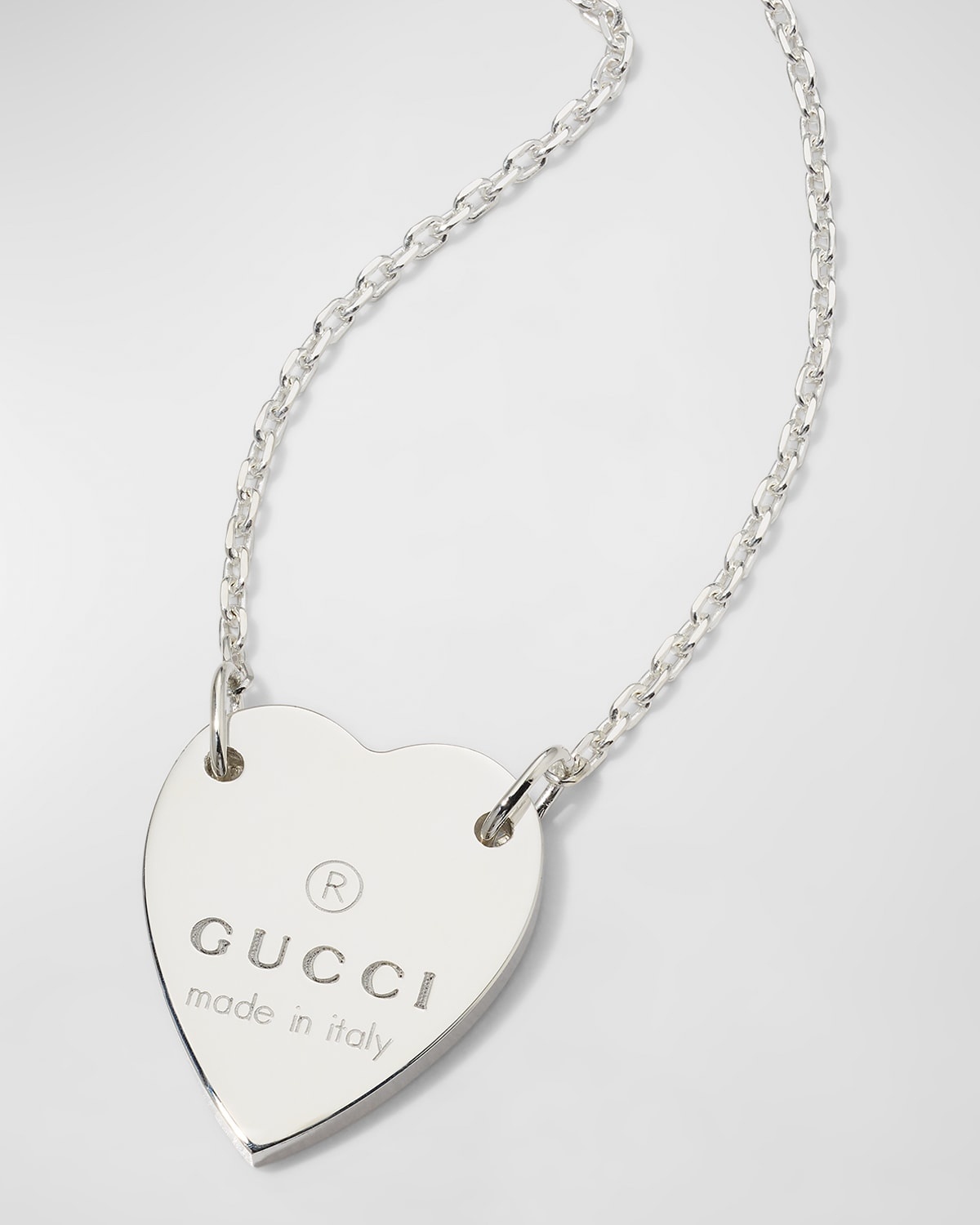 Engraved Heart Trademark Necklace - 5