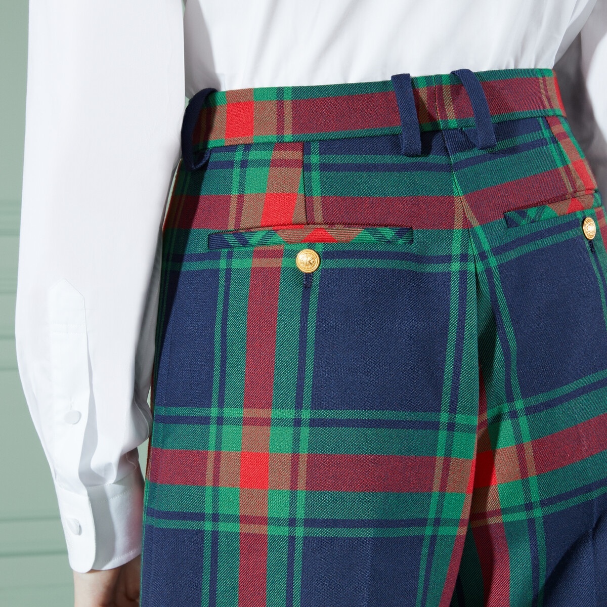 Tartan wool pant - 4