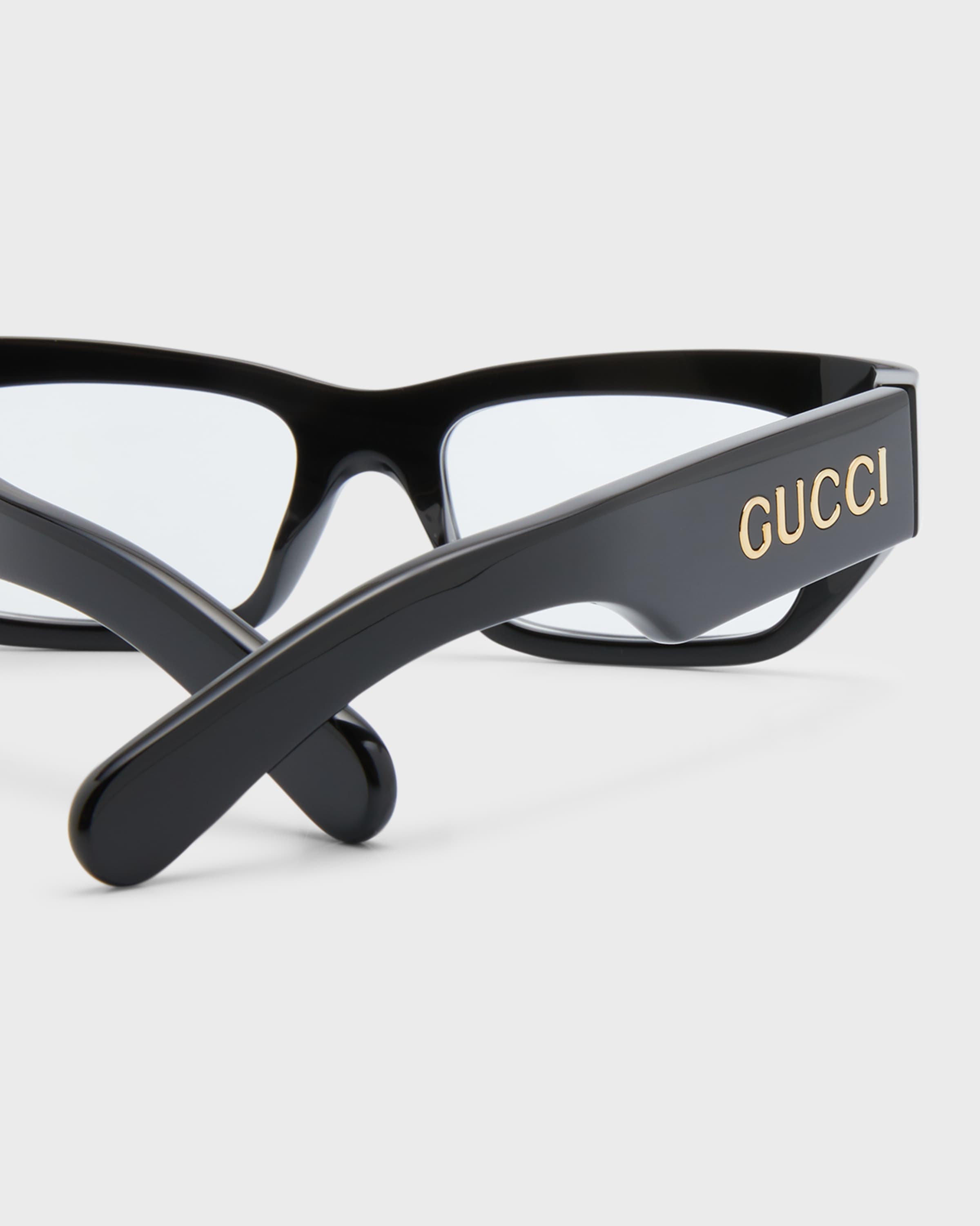 Men's Acetate Rectangle Optical Glasses - 5