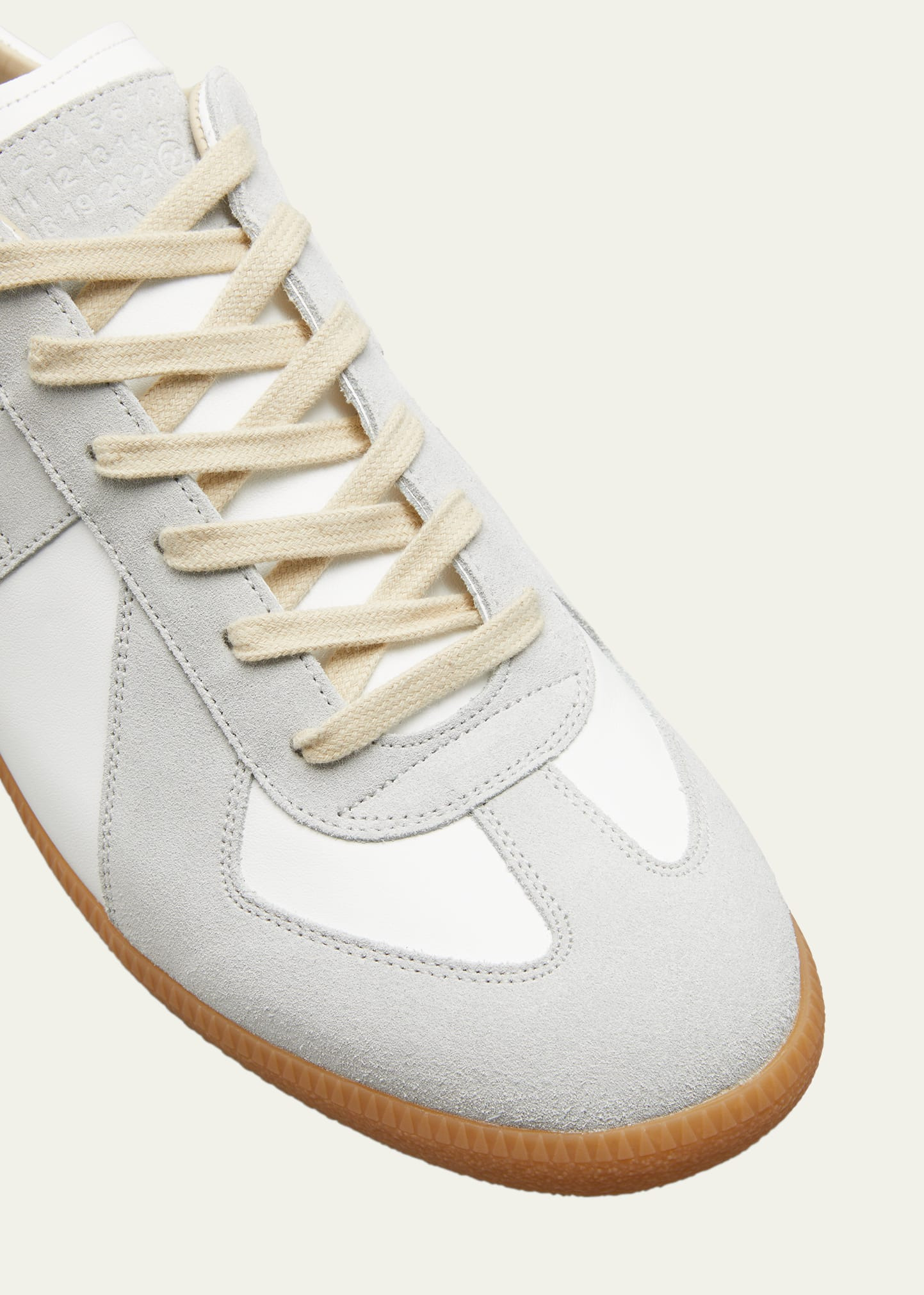 Men's Replica Leather Low-Top Sneakers - 5