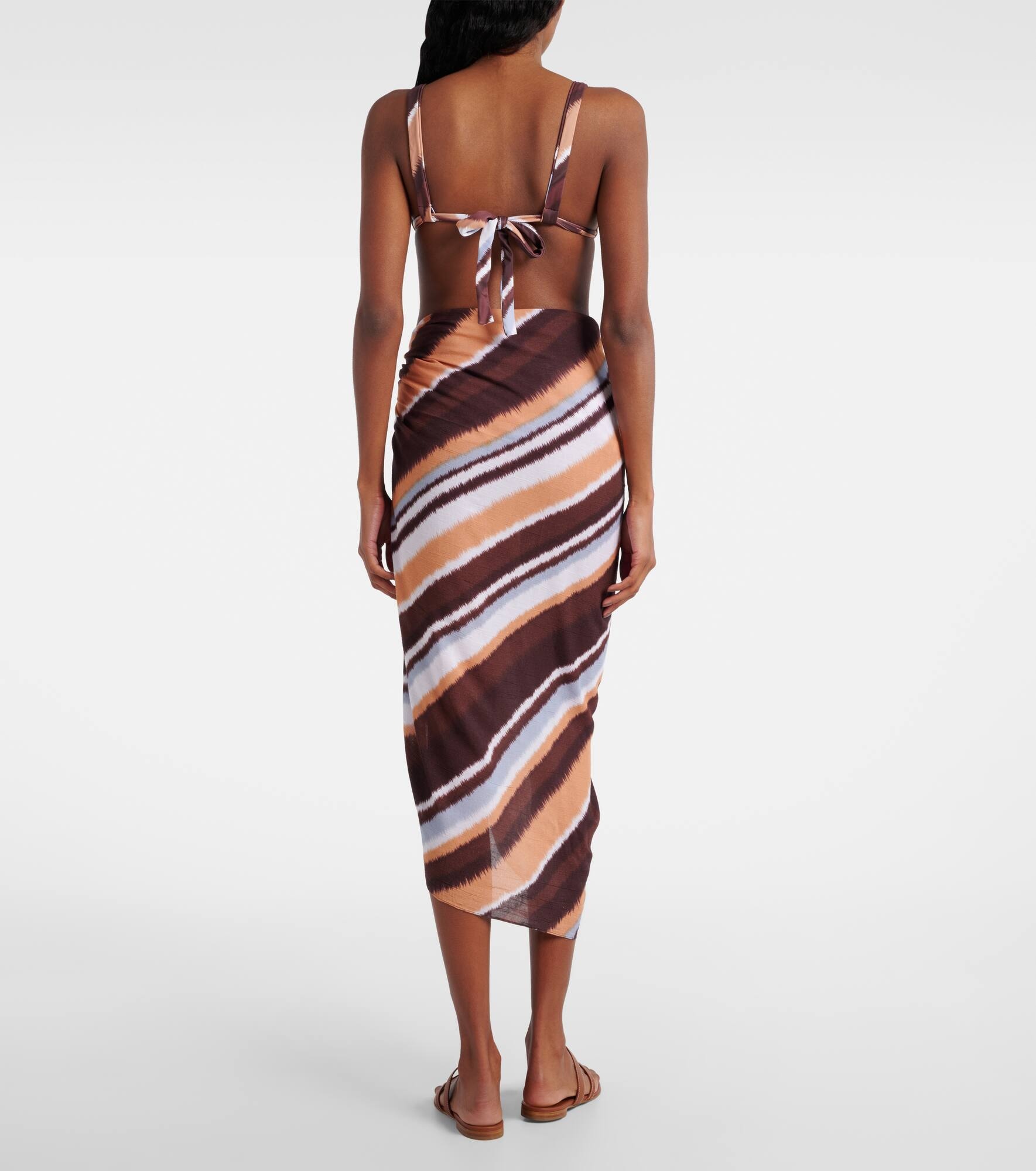 Abaya striped beach cover-up - 3