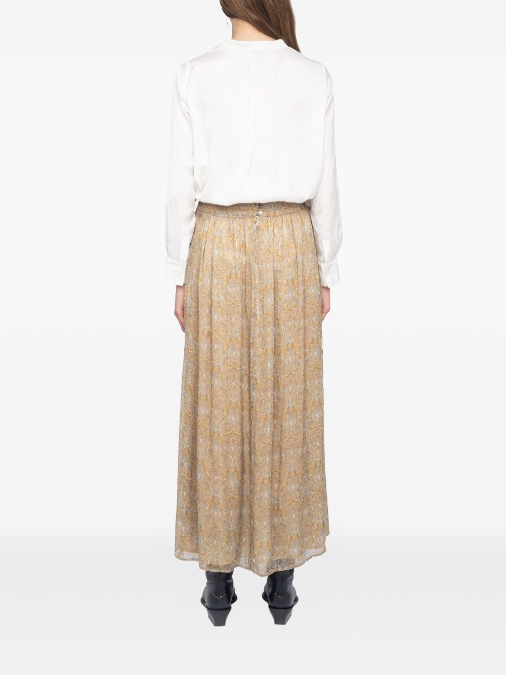 Jady paisley-print maxi skirt - 3