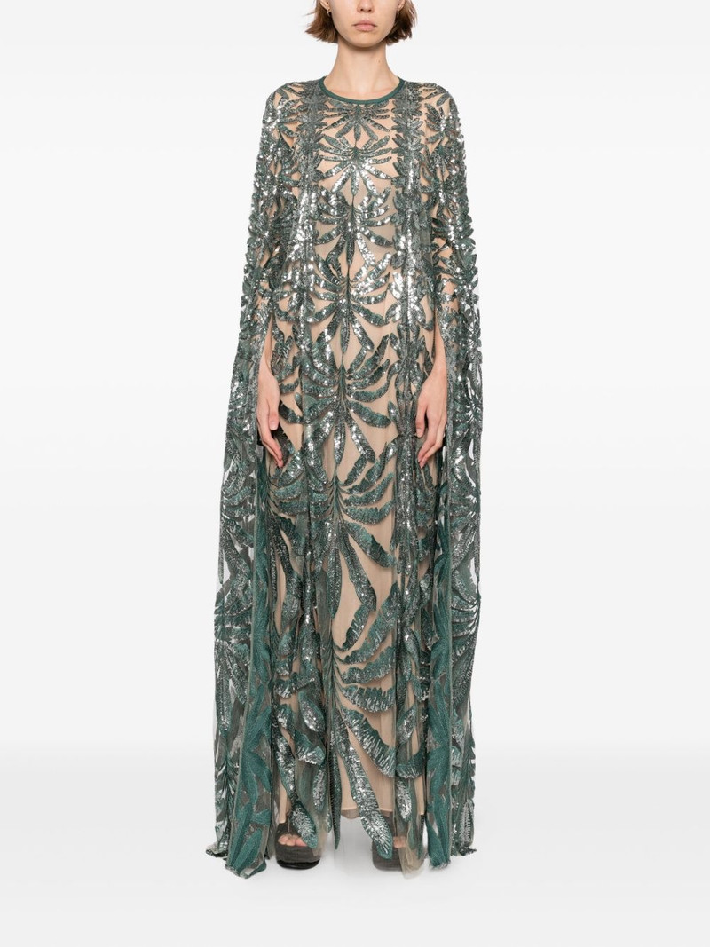 ELIE SAAB embroidered tulle kaftan outlook