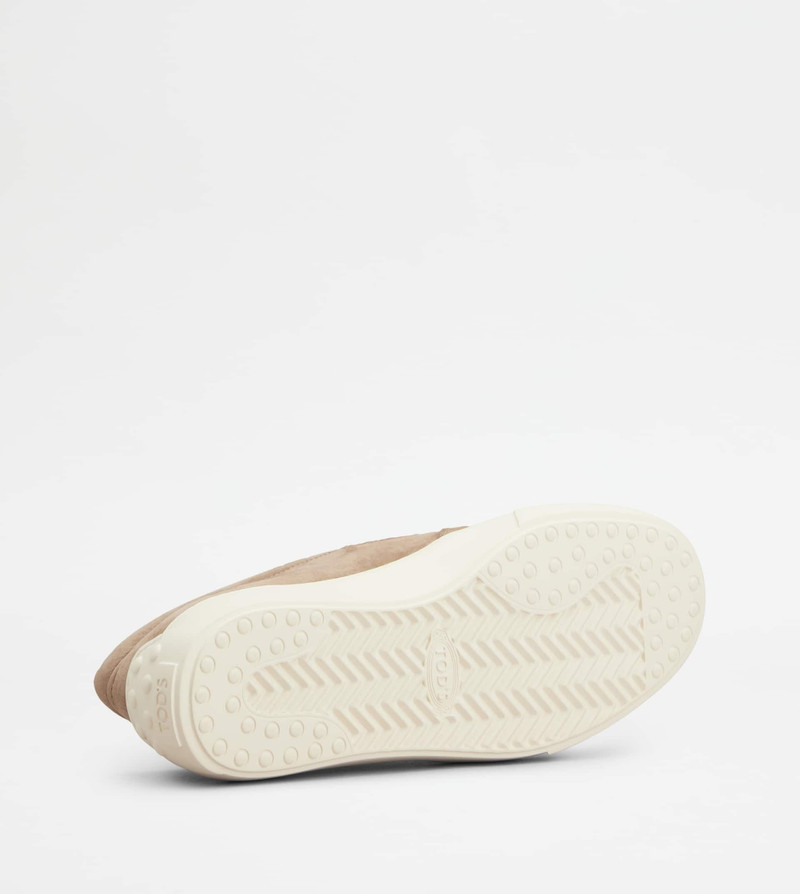 SLIP-ONS IN NUBUCK - BEIGE 4