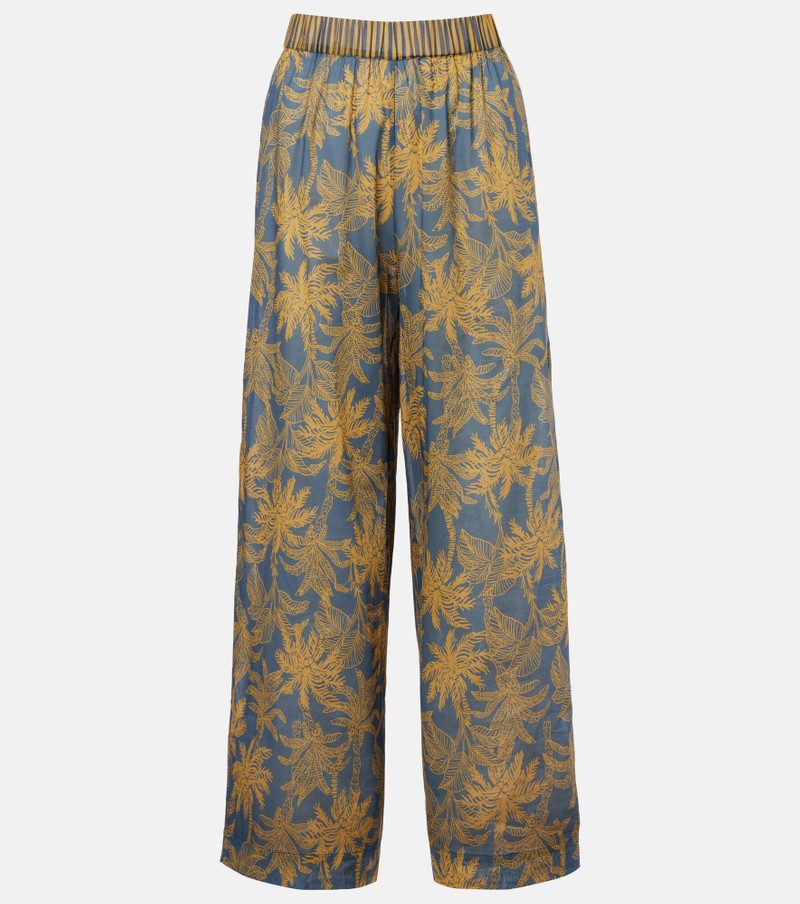 Itinérant cotton voile wide-leg pants 1