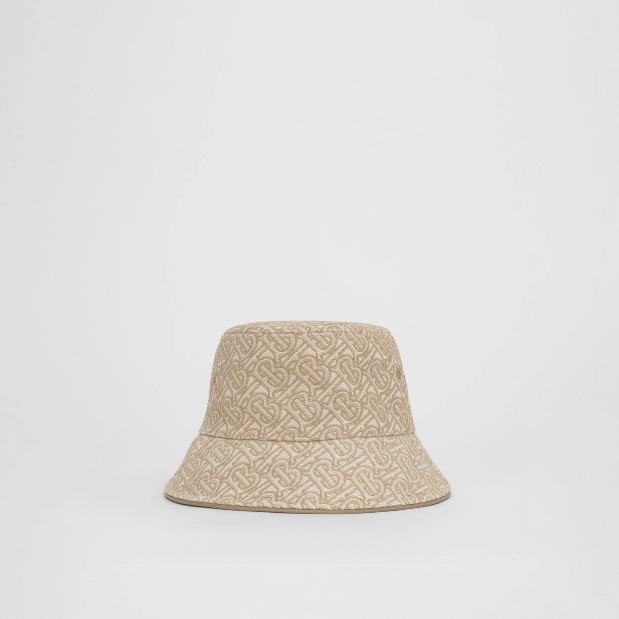 Embroidered Monogram Linen Cotton Bucket Hat - 7