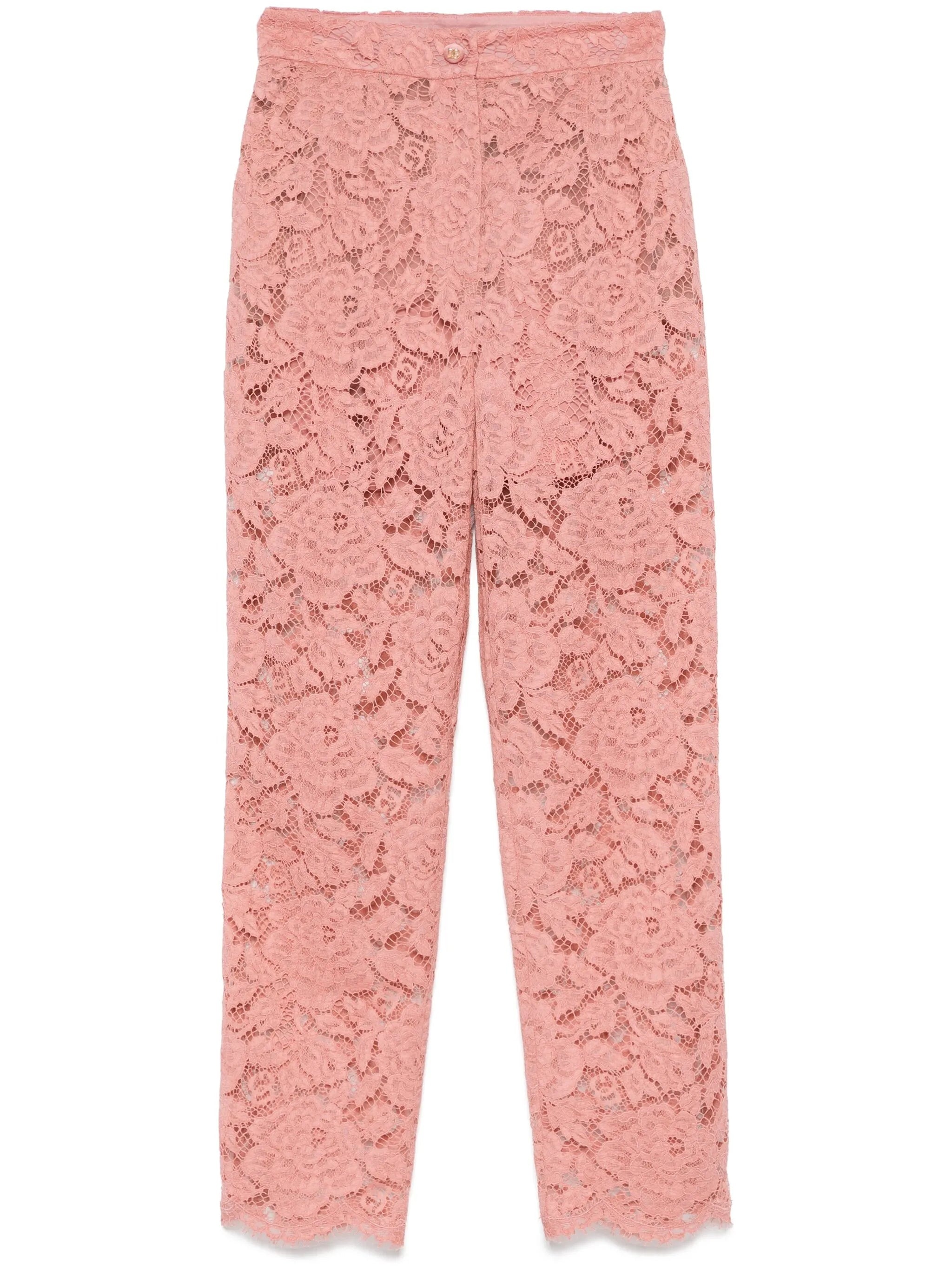 Floral-lace Trousers - 1