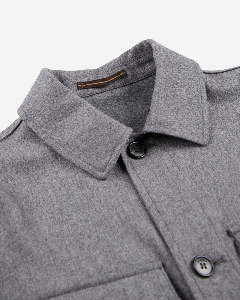 Wool and cashmere flannel blouson jacket 6