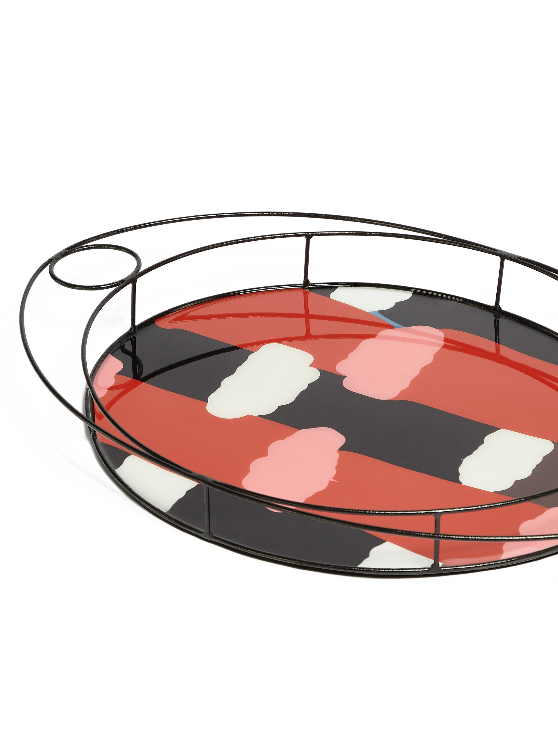 MARNI MARKET OVAL TRAY IN IRON COLOURBLOCK RESIN - 3