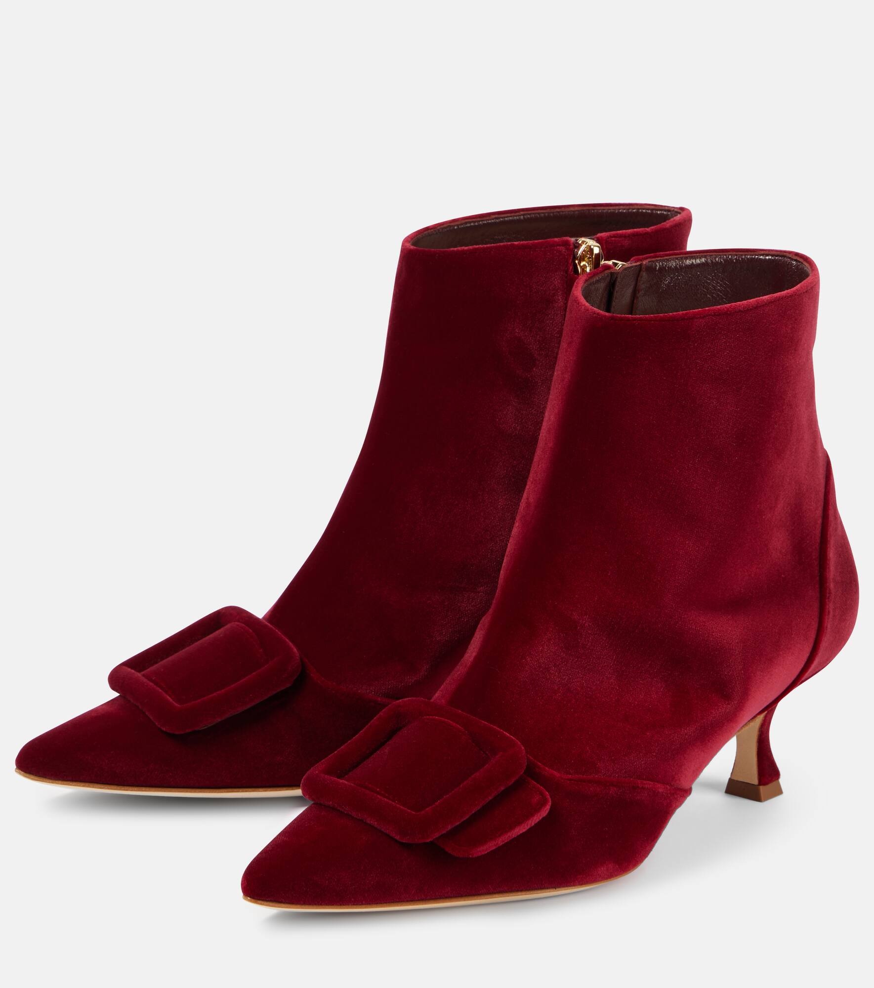 Baylow velvet ankle boots - 4
