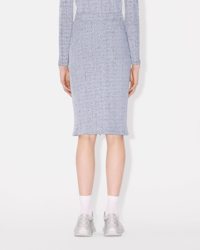 Bicolor rib zipped skirt 5