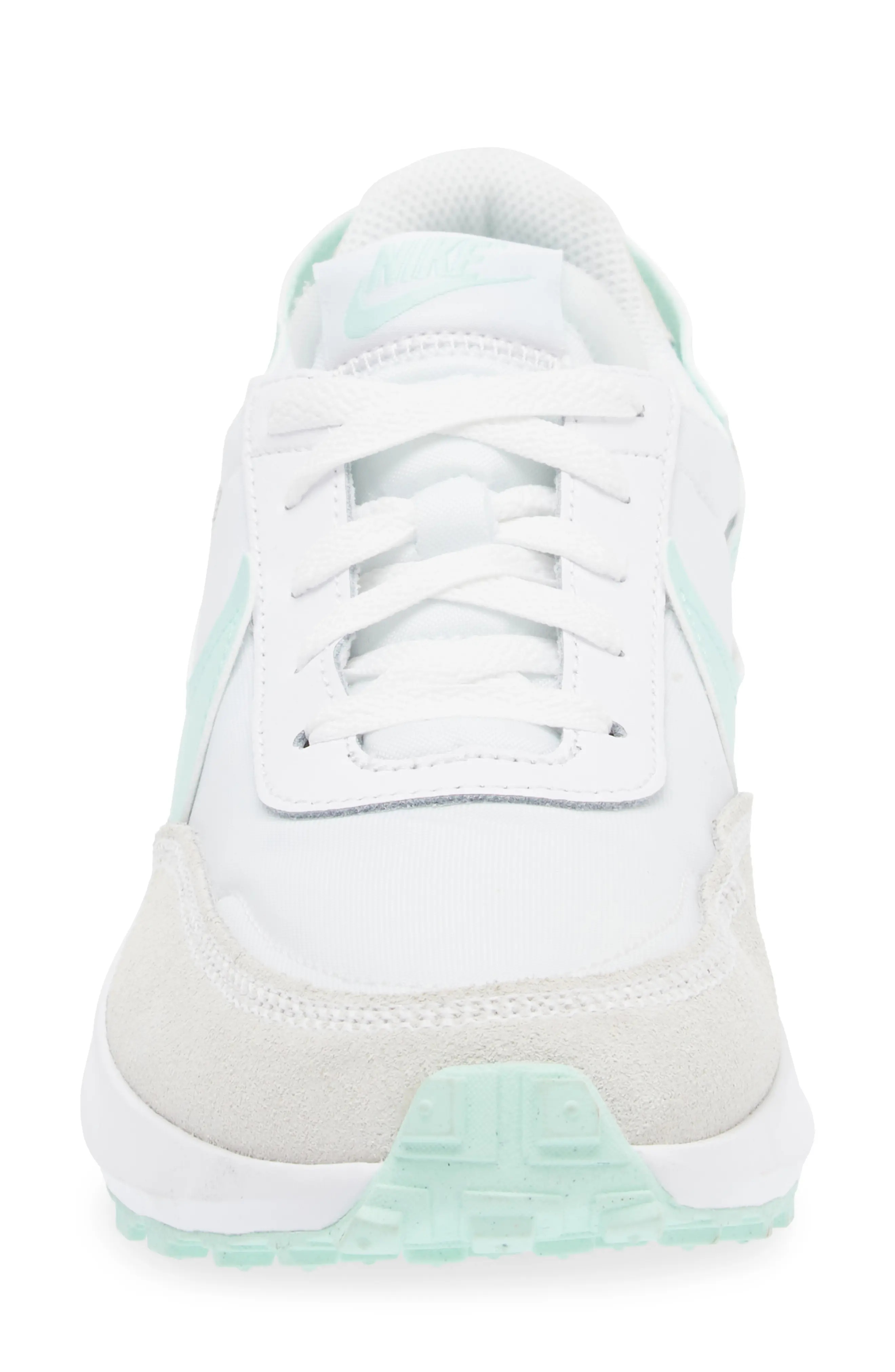 Waffle Debut Sneaker in White/Mint Foam - 5