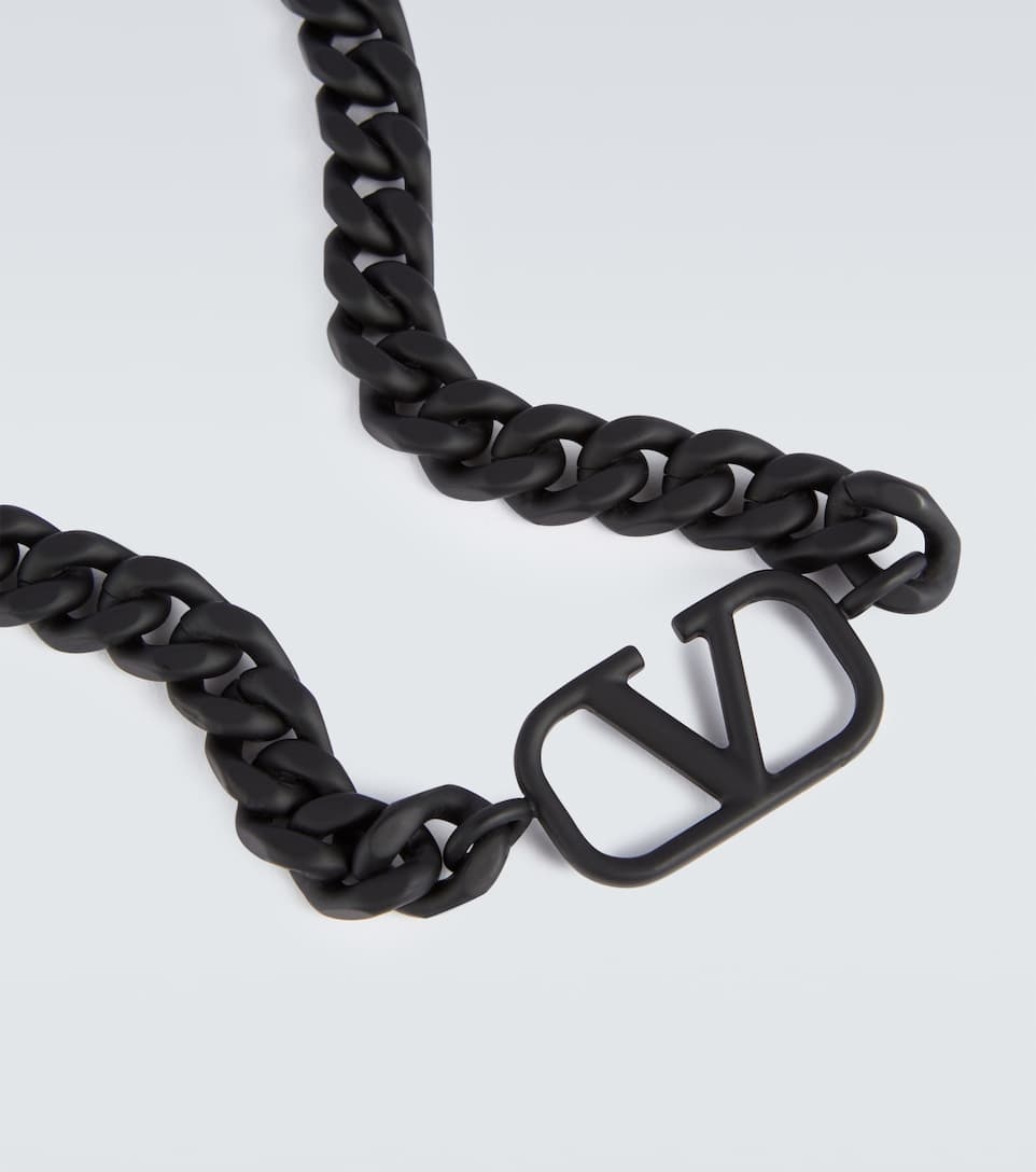 VLogo signature chain choker - 3