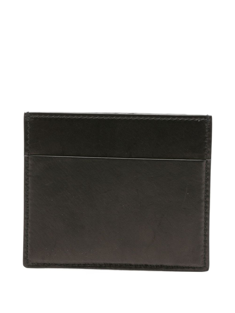 Rick Owens chevron-detail leather cardholder outlook