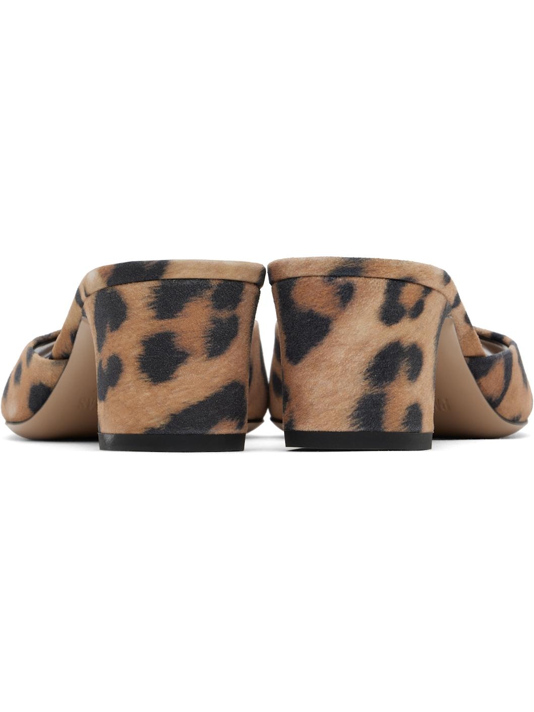 Tan & Black Lara 50 Mules - 2
