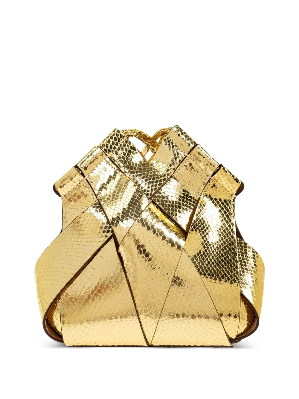 Charlotte metallic leather cross body bag - 1