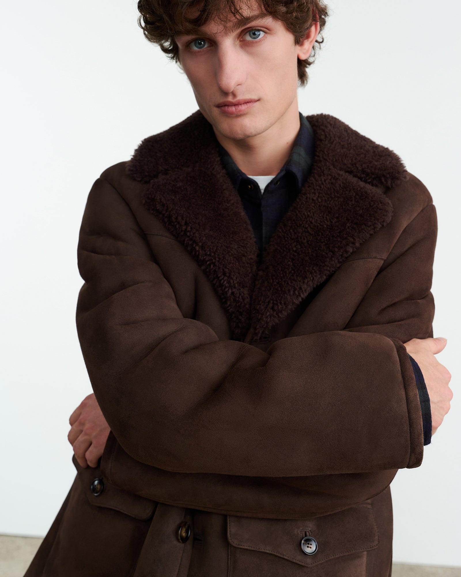 GOSHEN SHEARLING COAT - 3