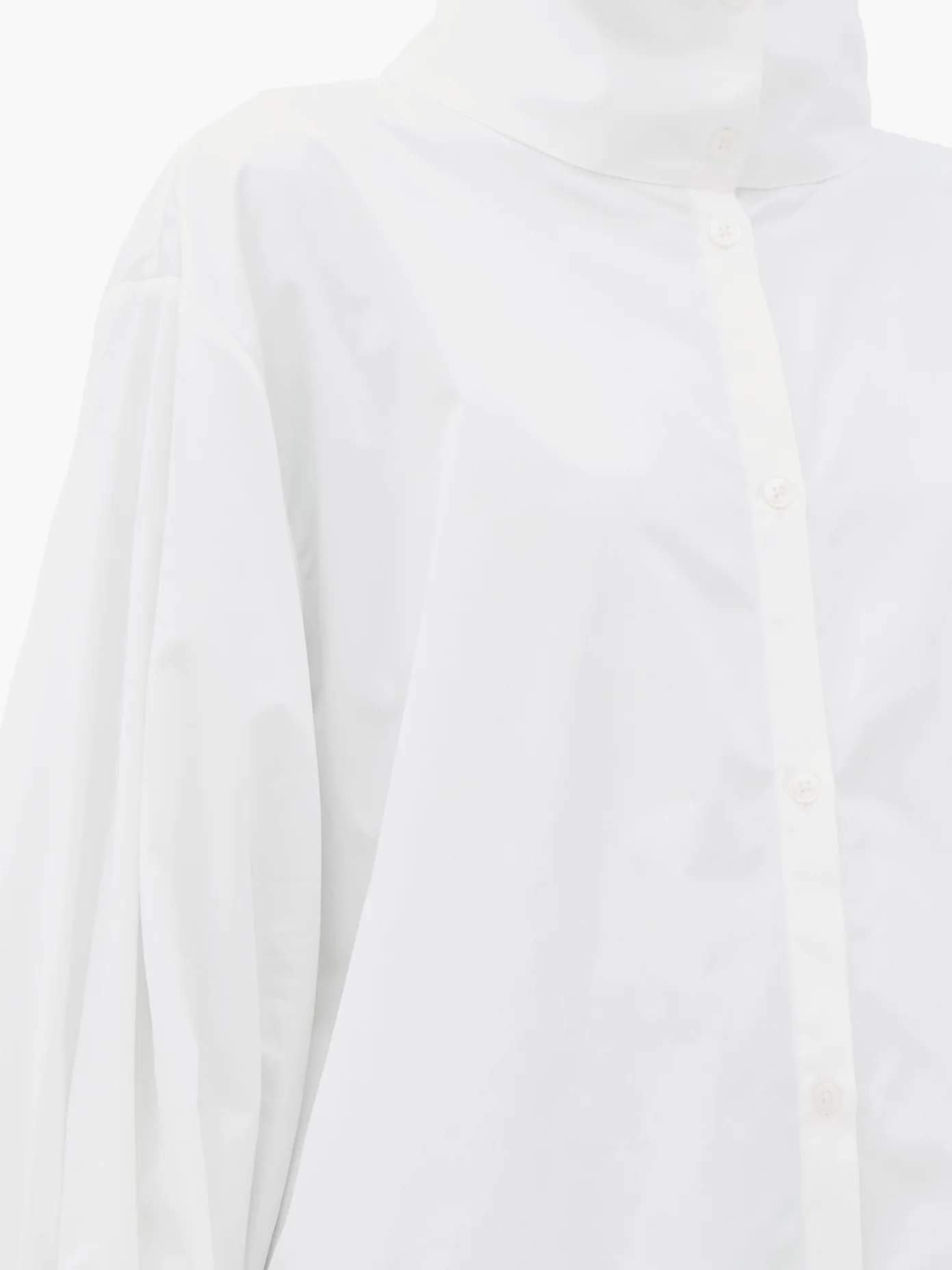 Brenas stand-collar cotton-poplin shirt - 3