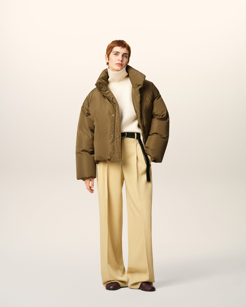 AMI Paris GREEN TAFFETAS  AMI DE COEUR DOWN JACKET outlook