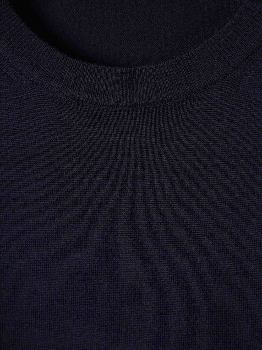 round-neck long-sleeve sweater - 3