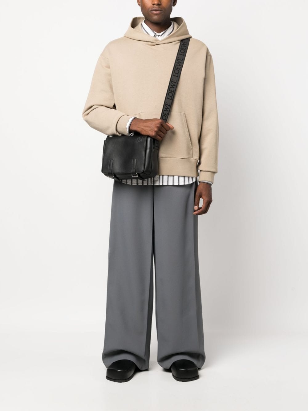 small Military leather messenger bag - 2